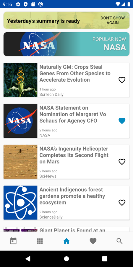 Atomo News app screenshot